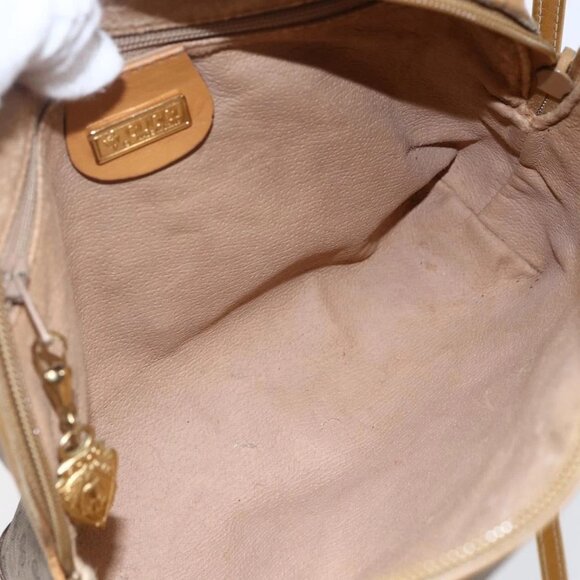 GUCCI Micro GG Supreme Shoulder Bag PVC Beige Gold 007 104 4916 Auth BA7113 - Picture 10 of 16